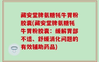 藏安堂牌氨糖牦牛胃粉胶囊(藏安堂牌氨糖牦牛胃粉胶囊：缓解胃部不适、舒缓消化问题的有效辅助药品)