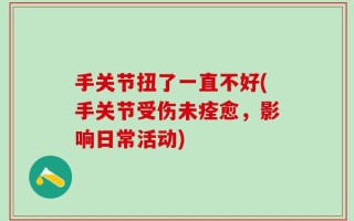 手关节扭了一直不好(手关节受伤未痊愈，影响日常活动)