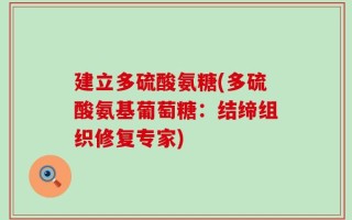 建立多硫酸氨糖(多硫酸氨基葡萄糖：结缔组织修复专家)