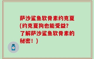 萨沙鲨鱼软骨素约克夏(约克夏狗也能受益？了解萨沙鲨鱼软骨素的秘密！)