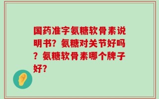 国药准字氨糖软骨素说明书？氨糖对关节好吗？氨糖软骨素哪个牌子好？