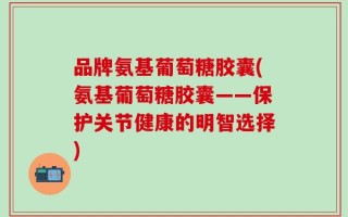 品牌氨基葡萄糖胶囊(氨基葡萄糖胶囊——保护关节健康的明智选择)
