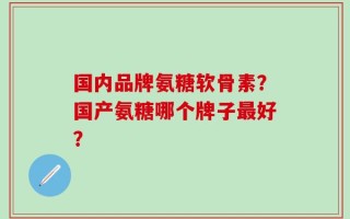 国内品牌氨糖软骨素？国产氨糖哪个牌子最好？