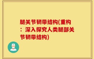 腿关节韧带结构(重构：深入探究人类腿部关节韧带结构)