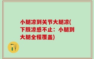 小腿凉到关节大腿凉(下肢凉感不止：小腿到大腿全程覆盖)