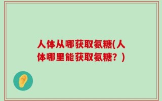 人体从哪获取氨糖(人体哪里能获取氨糖？)