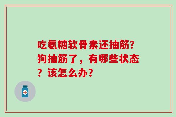 吃氨糖软骨素还抽筋?狗抽筋了,有哪些状态?该怎么办?-第1张图片-氨糖科普网 吃氨糖软骨素还抽筋?狗抽筋了,有哪些状态?该怎么办?-第1张图片-氨糖科普网
