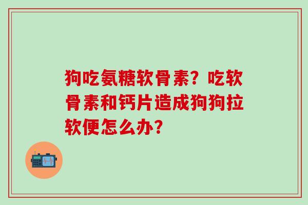 狗吃氨糖软骨素？吃软骨素和钙片造成狗狗拉软便怎么办？-第1张图片-氨糖科普网