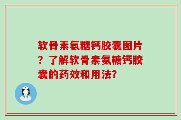 软骨素氨糖钙胶囊图片?了解软骨素氨糖钙胶囊的药效和用法?-第1张图片-氨糖科普网 软骨素氨糖钙胶囊图片?了解软骨素氨糖钙胶囊的药效和用法?-第1张图片-氨糖科普网