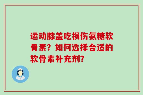 运动膝盖吃损伤氨糖软骨素?如何选择合适的软骨素补充剂?-第1张图片-氨糖科普网 运动膝盖吃损伤氨糖软骨素?如何选择合适的软骨素补充剂?-第1张图片-氨糖科普网