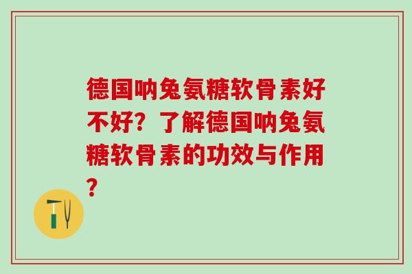 德国呐兔氨糖软骨素好不好?了解德国呐兔氨糖软骨素的功效与作用?-第1张图片-氨糖科普网 德国呐兔氨糖软骨素好不好?了解德国呐兔氨糖软骨素的功效与作用?-第1张图片-氨糖科普网