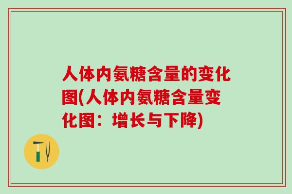 人体内氨糖含量的变化图(人体内氨糖含量变化图:增长与下降)-第1张图片-氨糖科普网 人体内氨糖含量的变化图(人体内氨糖含量变化图:增长与下降)-第1张图片-氨糖科普网