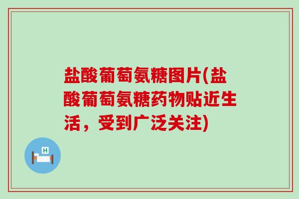 盐酸葡萄氨糖图片(盐酸葡萄氨糖药物贴近生活,受到广泛关注)-第1张图片-氨糖科普网 盐酸葡萄氨糖图片(盐酸葡萄氨糖药物贴近生活,受到广泛关注)-第1张图片-氨糖科普网
