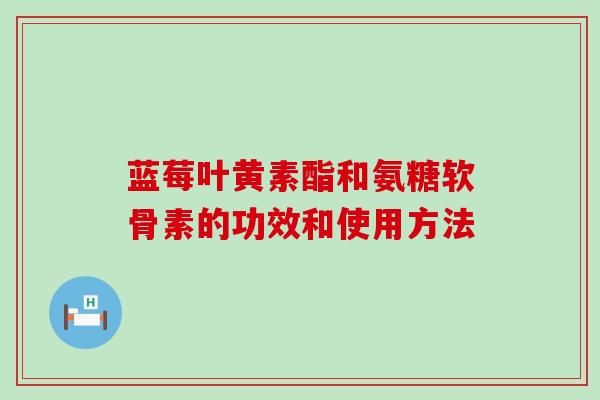 蓝莓叶黄素酯和氨糖软骨素的功效和使用方法-第1张图片-氨糖科普网 蓝莓叶黄素酯和氨糖软骨素的功效和使用方法-第1张图片-氨糖科普网