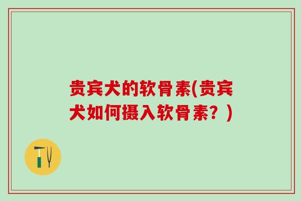贵宾犬的软骨素(贵宾犬如何摄入软骨素?)-第1张图片-氨糖科普网 贵宾犬的软骨素(贵宾犬如何摄入软骨素?)-第1张图片-氨糖科普网