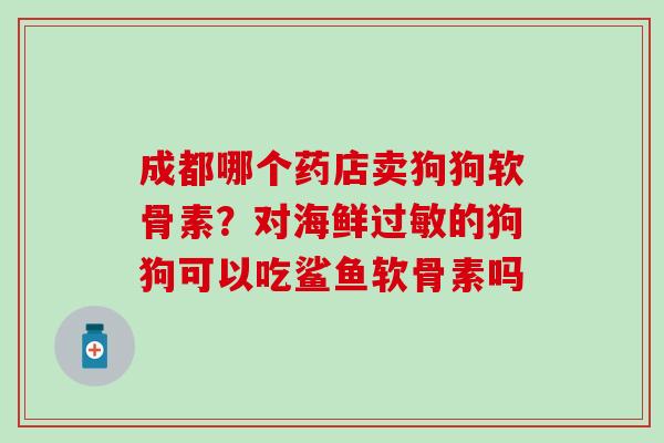 成都哪个药店卖狗狗软骨素?对海鲜过敏的狗狗可以吃鲨鱼软骨素吗-第1张图片-氨糖科普网 成都哪个药店卖狗狗软骨素?对海鲜过敏的狗狗可以吃鲨鱼软骨素吗-第1张图片-氨糖科普网