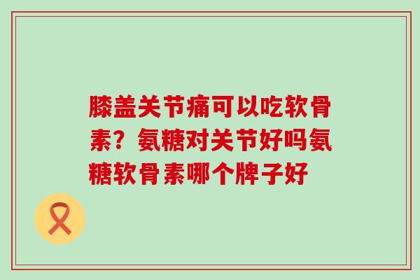 膝盖关节痛可以吃软骨素？氨糖对关节好吗氨糖软骨素哪个牌子好-第1张图片-氨糖科普网