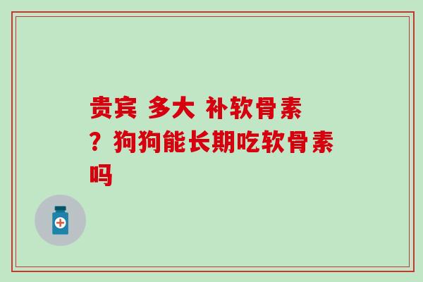 贵宾 多大 补软骨素?狗狗能长期吃软骨素吗-第1张图片-氨糖科普网 贵宾 多大 补软骨素?狗狗能长期吃软骨素吗-第1张图片-氨糖科普网