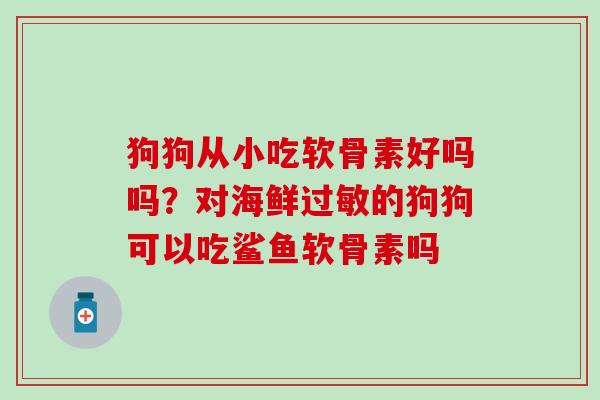 狗狗从小吃软骨素好吗吗?对海鲜过敏的狗狗可以吃鲨鱼软骨素吗-第1张图片-氨糖科普网 狗狗从小吃软骨素好吗吗?对海鲜过敏的狗狗可以吃鲨鱼软骨素吗-第1张图片-氨糖科普网