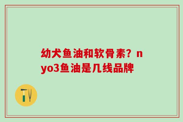 幼犬鱼油和软骨素？nyo3鱼油是几线品牌-第1张图片-氨糖科普网