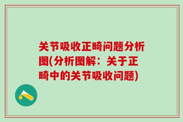 关节吸收正畸问题分析图(分析图解：关于正畸中的关节吸收问题)-第1张图片-氨糖科普网