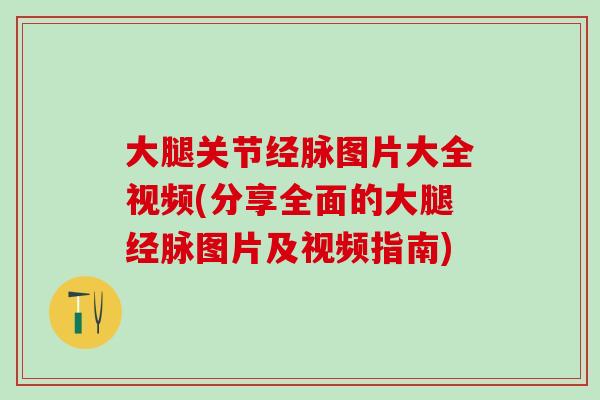 大腿关节经脉图片大全视频(分享全面的大腿经脉图片及视频指南)-第1张图片-氨糖科普网 大腿关节经脉图片大全视频(分享全面的大腿经脉图片及视频指南)-第1张图片-氨糖科普网