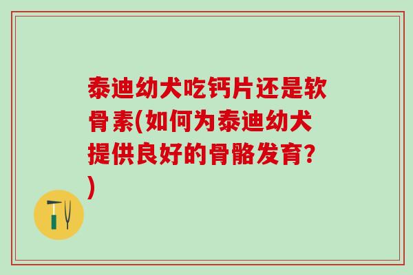 泰迪幼犬吃钙片还是软骨素(如何为泰迪幼犬提供良好的骨骼发育?)-第1张图片-氨糖科普网 泰迪幼犬吃钙片还是软骨素(如何为泰迪幼犬提供良好的骨骼发育?)-第1张图片-氨糖科普网