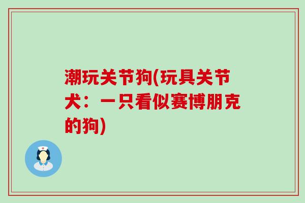 潮玩关节狗(玩具关节犬:一只看似赛博朋克的狗)-第1张图片-氨糖科普网 潮玩关节狗(玩具关节犬:一只看似赛博朋克的狗)-第1张图片-氨糖科普网