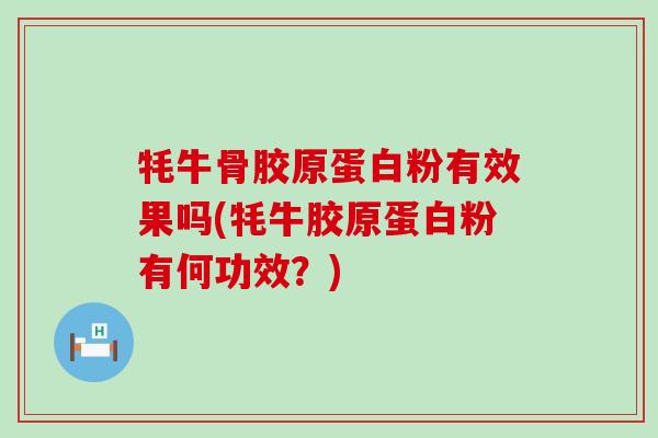 牦牛骨胶原蛋白粉有效果吗(牦牛胶原蛋白粉有何功效？)-第1张图片-氨糖科普网