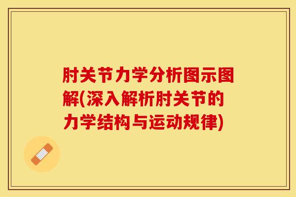 肘关节力学分析图示图解(深入解析肘关节的力学结构与运动规律)-第1张图片-氨糖科普网 肘关节力学分析图示图解(深入解析肘关节的力学结构与运动规律)-第1张图片-氨糖科普网