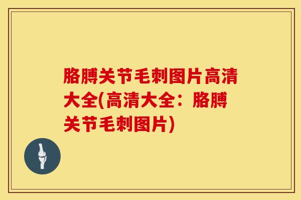 胳膊关节毛刺图片高清大全(高清大全：胳膊关节毛刺图片)-第1张图片-氨糖科普网