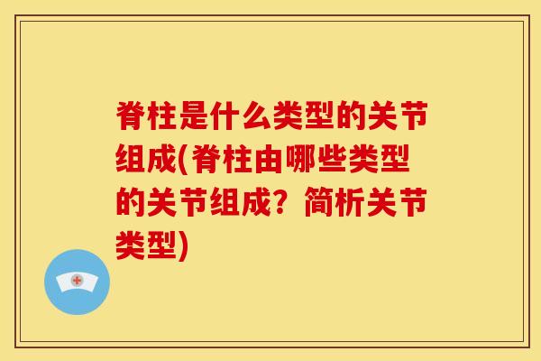 脊柱是什么类型的关节组成(脊柱由哪些类型的关节组成？简析关节类型)-第1张图片-氨糖科普网