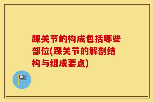 踝关节的构成包括哪些部位(踝关节的解剖结构与组成要点)-第1张图片-氨糖科普网 踝关节的构成包括哪些部位(踝关节的解剖结构与组成要点)-第1张图片-氨糖科普网