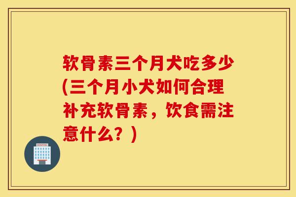 软骨素三个月犬吃多少(三个月小犬如何合理补充软骨素，饮食需注意什么？)-第1张图片-氨糖科普网