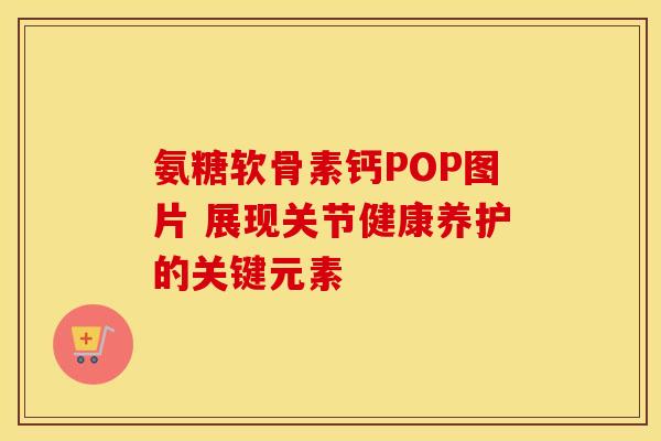 氨糖软骨素钙POP图片 展现关节健康养护的关键元素-第1张图片-氨糖科普网 氨糖软骨素钙POP图片 展现关节健康养护的关键元素-第1张图片-氨糖科普网