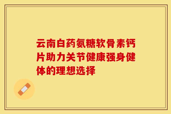 云南白药氨糖软骨素钙片助力关节健康强身健体的理想选择-第1张图片-氨糖科普网 云南白药氨糖软骨素钙片助力关节健康强身健体的理想选择-第1张图片-氨糖科普网
