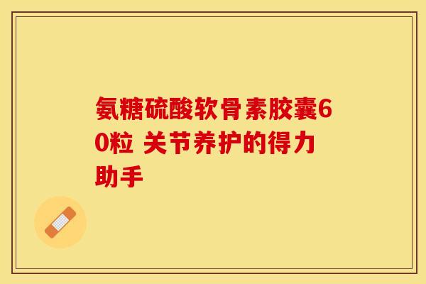 氨糖硫酸软骨素胶囊60粒 关节养护的得力助手-第1张图片-氨糖科普网 氨糖硫酸软骨素胶囊60粒 关节养护的得力助手-第1张图片-氨糖科普网
