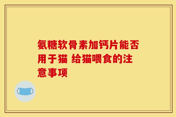 氨糖软骨素加钙片能否用于猫 给猫喂食的注意事项-第1张图片-氨糖科普网 氨糖软骨素加钙片能否用于猫 给猫喂食的注意事项-第1张图片-氨糖科普网