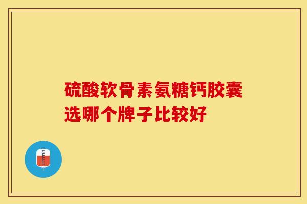 硫酸软骨素氨糖钙胶囊选哪个牌子比较好-第1张图片-氨糖科普网 硫酸软骨素氨糖钙胶囊选哪个牌子比较好-第1张图片-氨糖科普网